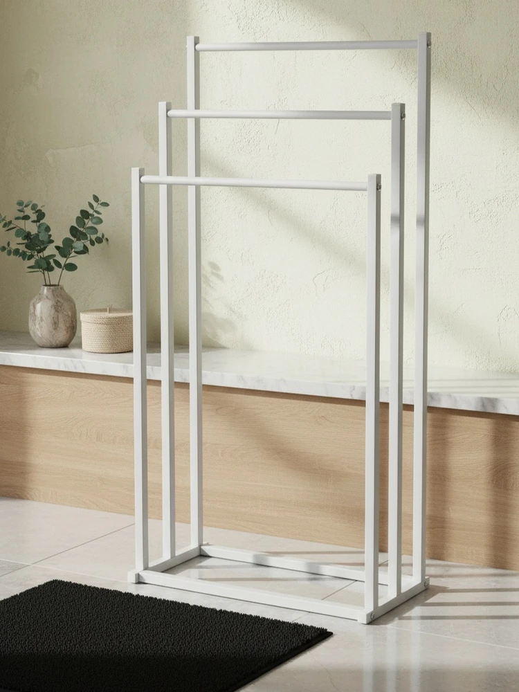 Bathlab ZAC Baltas rankšluosčių kabykla 44x21xaukštis: 66/76/86 cm
