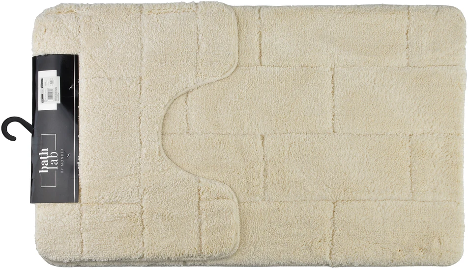Bathlab ZAC 2 vonios kilimėlių rinkinys 50x37cm 50x80cm kreminė