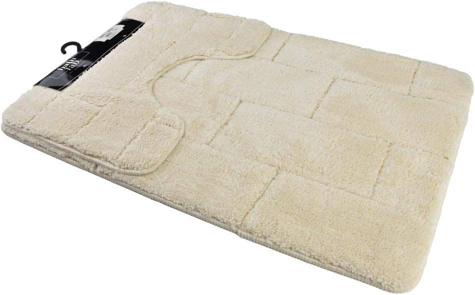 Bathlab ZAC 2 vonios kilimėlių rinkinys 50x37cm 50x80cm kreminė