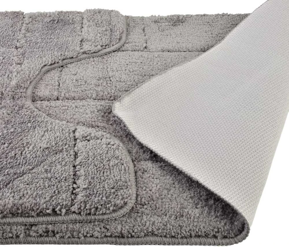 Bathlab ZAC vonios kilimėlių rinkinys, 2 vnt., 50x37 cm, 50x80 cm, pilkas
