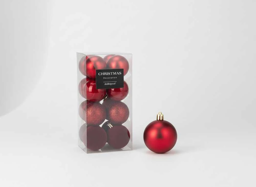 Mondex 16 Kalėdinių kamuoliukų rinkinys (5 cm) 16 vnt.