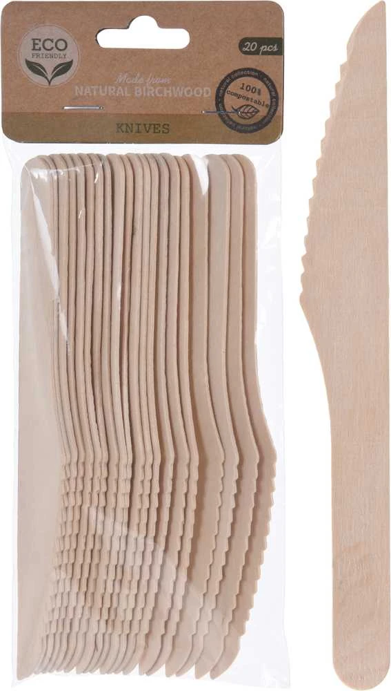 Vilde Mediniai vienkartiniai peiliai 16,5 cm 20 vnt.