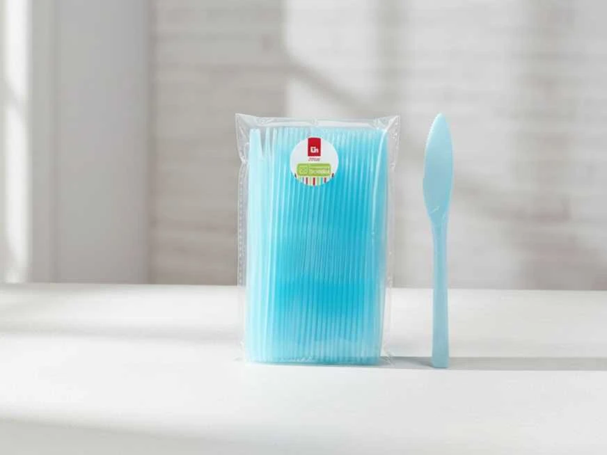 Mondex 25 VIENŲ NAUDOJAMŲ PLASTIKINIŲ PEILIŲ RINKINYS 17,5 CM