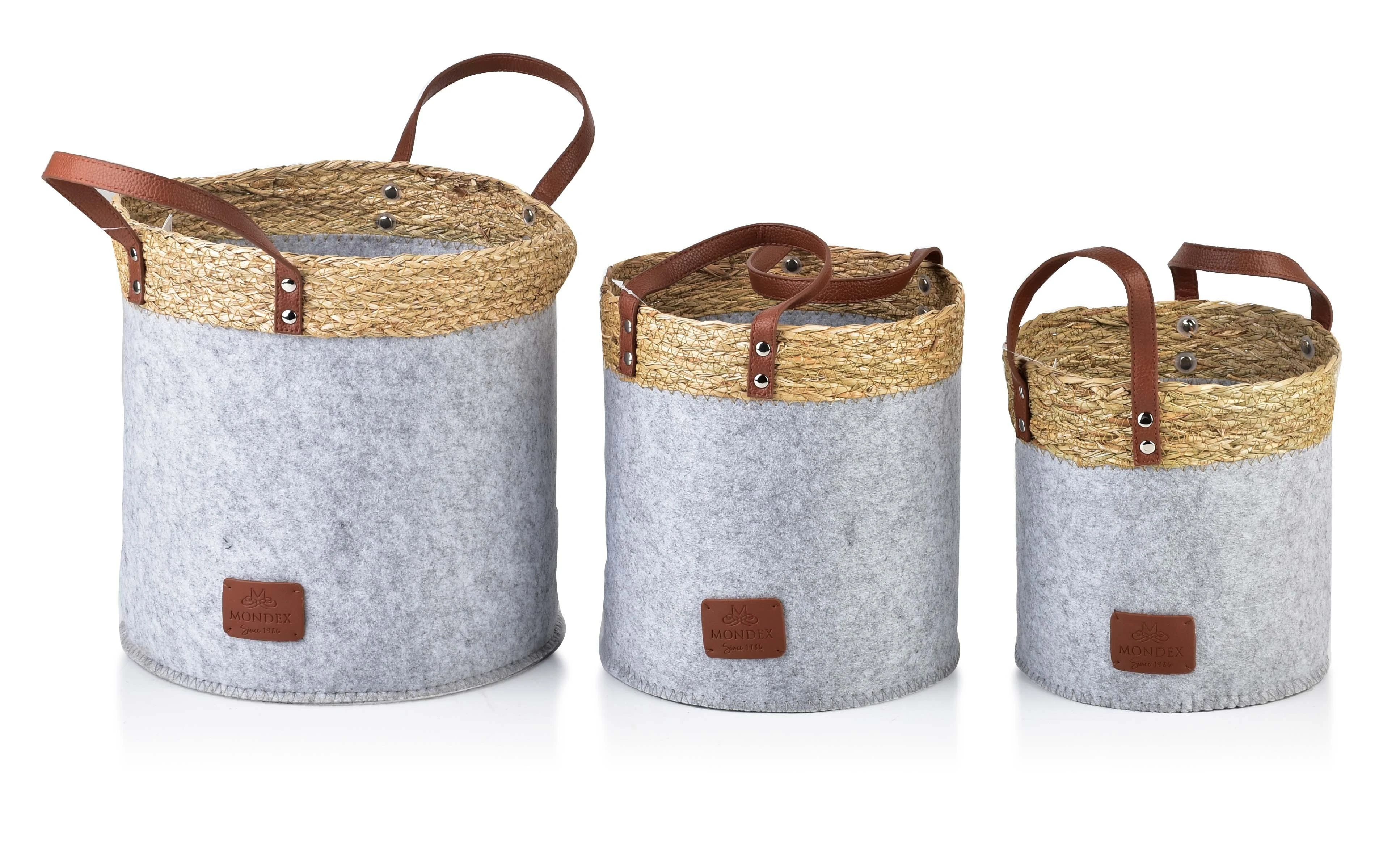 Mondex „Affek Design“ MAMRO KOMPLEKTAS 3 SLUOKSNIŲ 28x28CM, 24x24CM 20x20CM