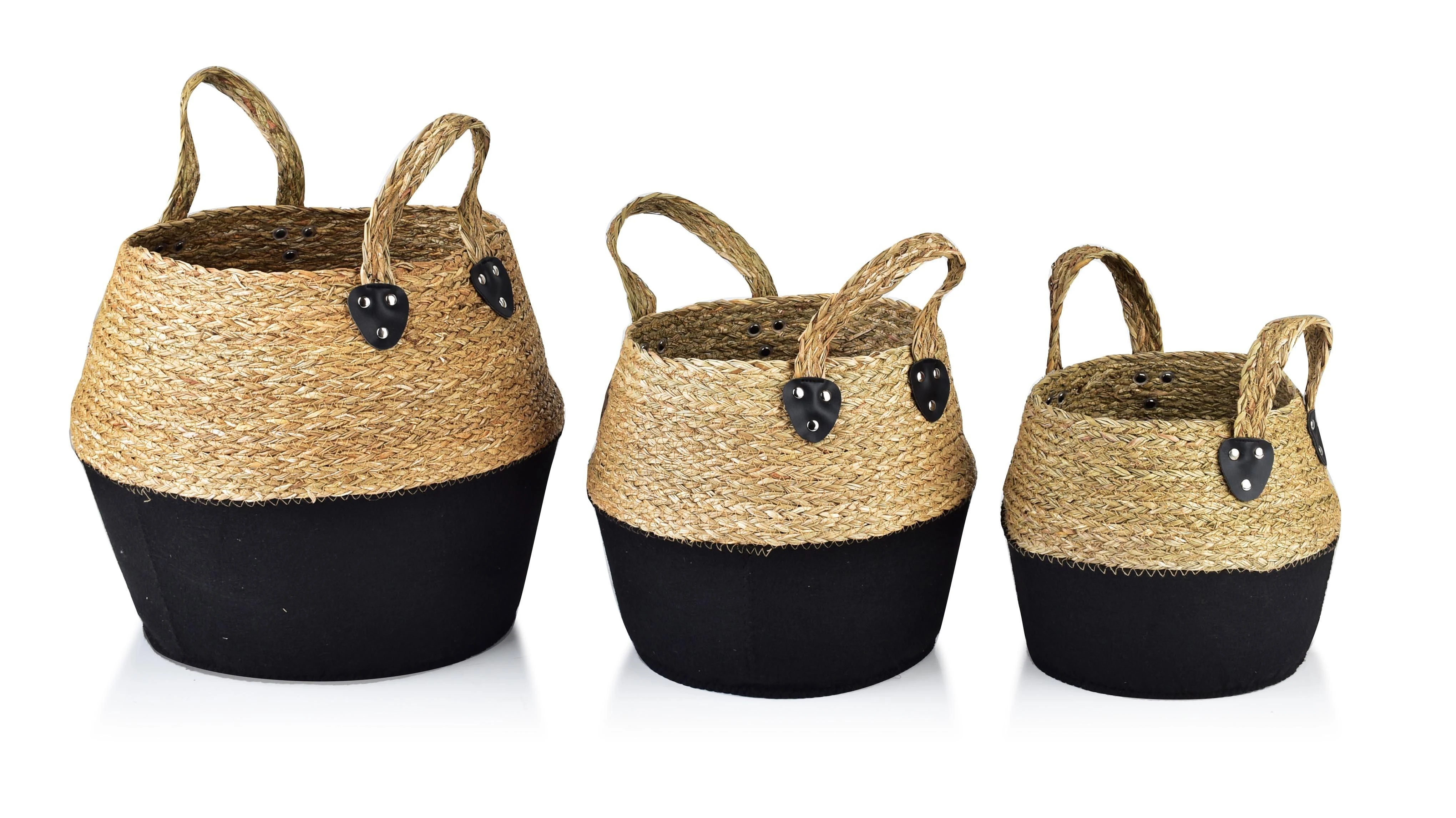 Mondex „Affek Design“ BALI KOMPLEKTAS 3 IŠLAIDOS I30x38x34cm, M28x32x28cm, S23x26x24cm