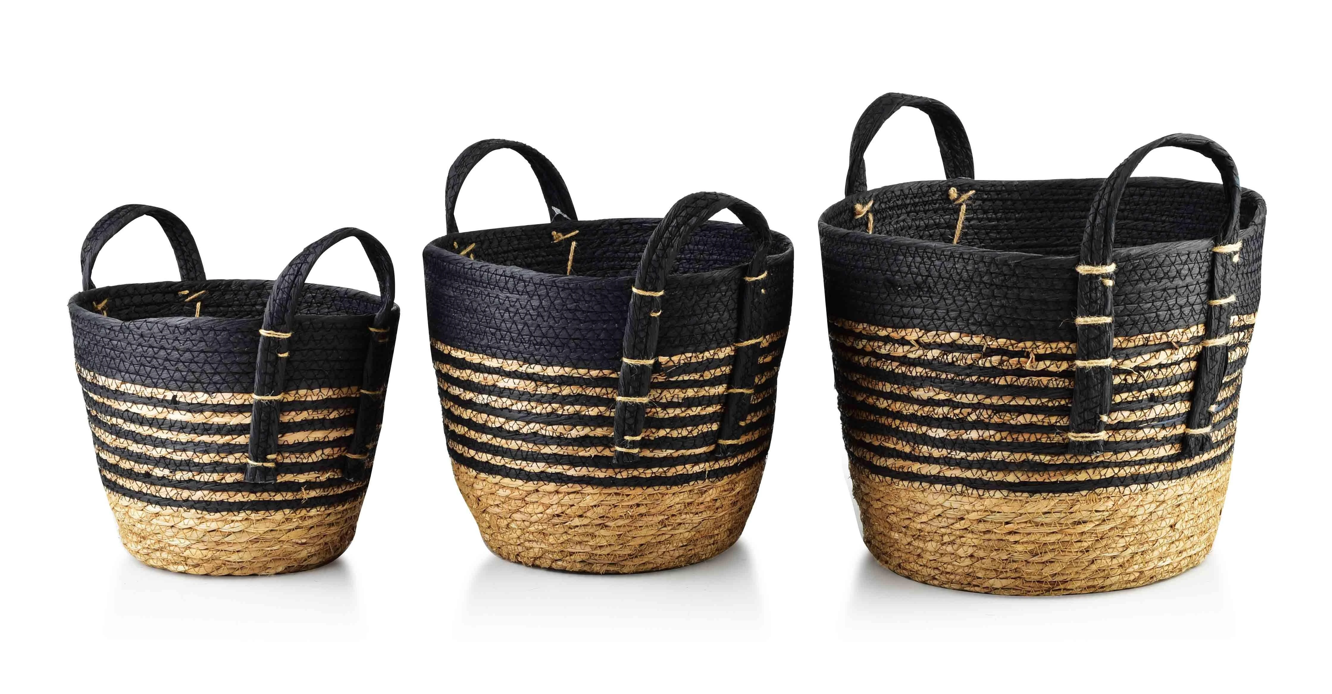 Mondex BALI Komplet 3 koszy33x33x26/28x28x23/23x23x20cm