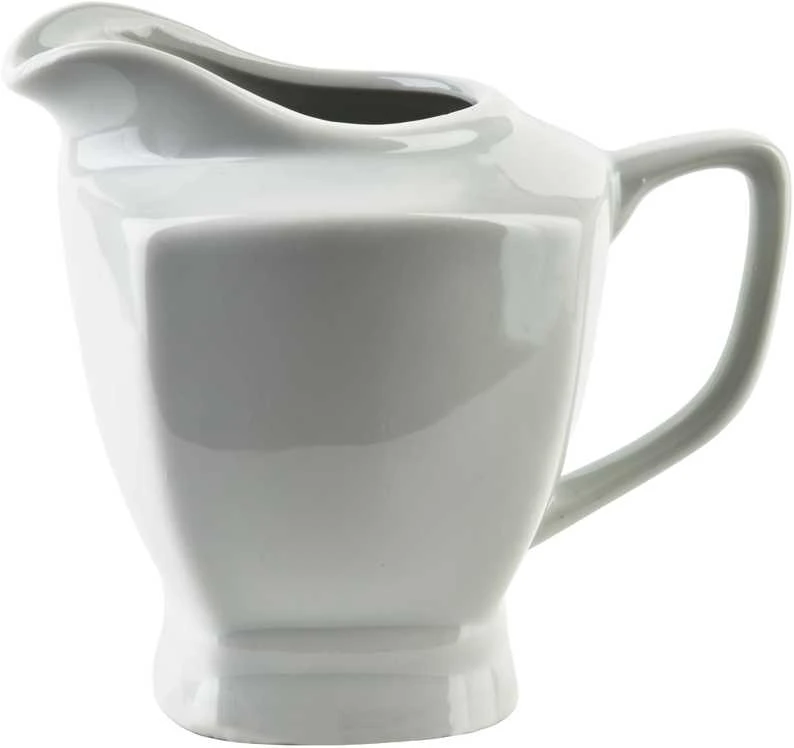 Baltas keraminis pieno ąsotėlis 210 ml