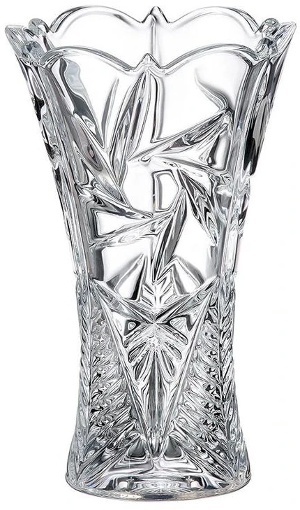 Mondex Crystalite Bohemia vaza 20,5 cm, vėjo malūnėlio formos