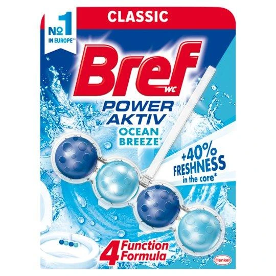 WC valiklis-gaiviklis BREF Power Aktiv Ocean, 50g