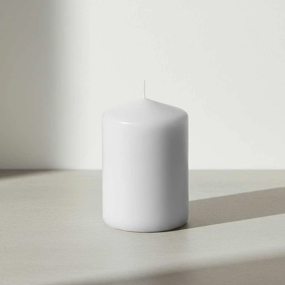 Mondex CLASSIC CANDLES vidutinio dydžio cilindro formos žvakė 7x7x14cm pilka