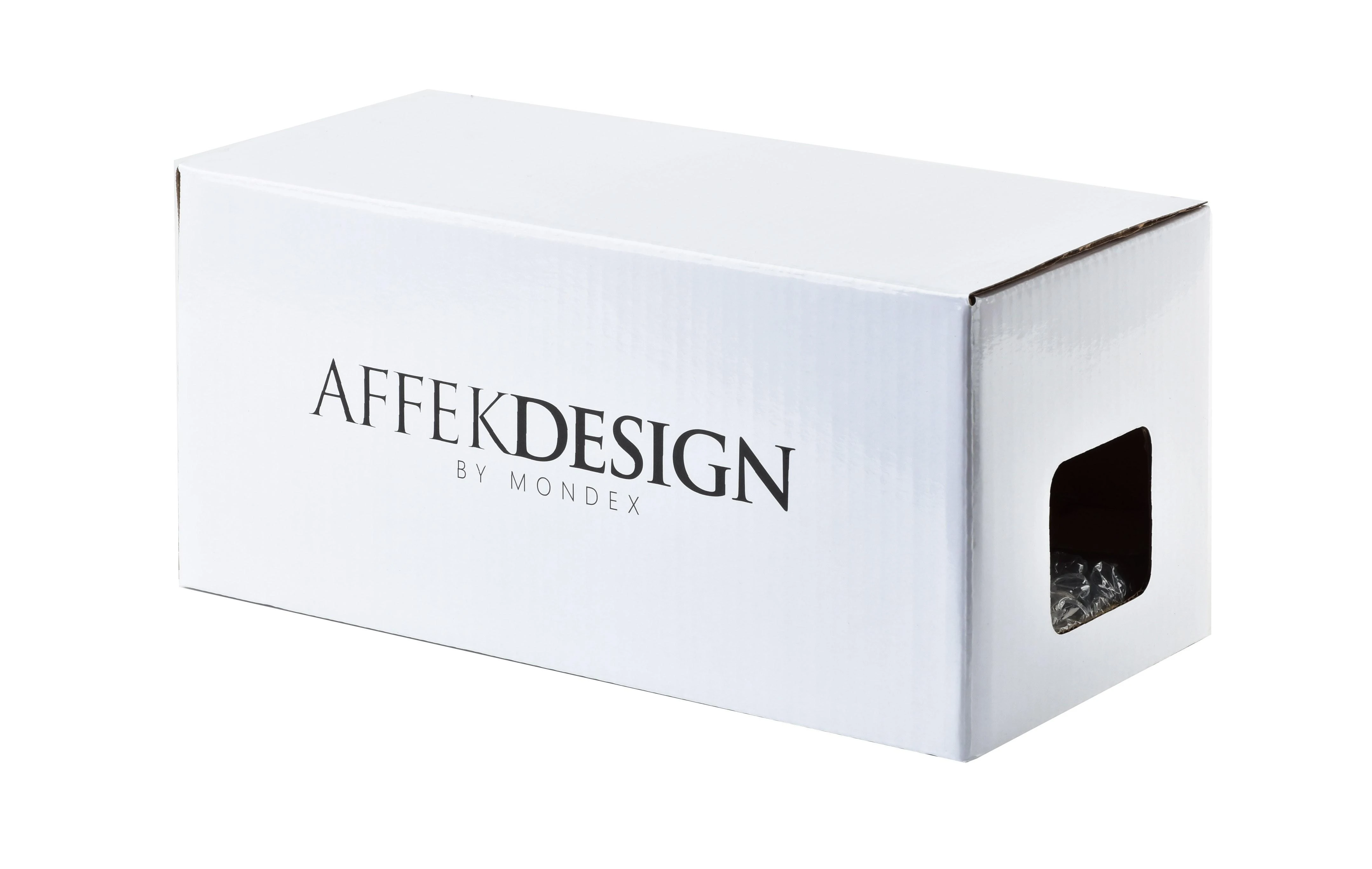 Affek Design Puodelis su lėkštute 1vnt 200ml+šaukštelis "Cynthia", juodas su auksu