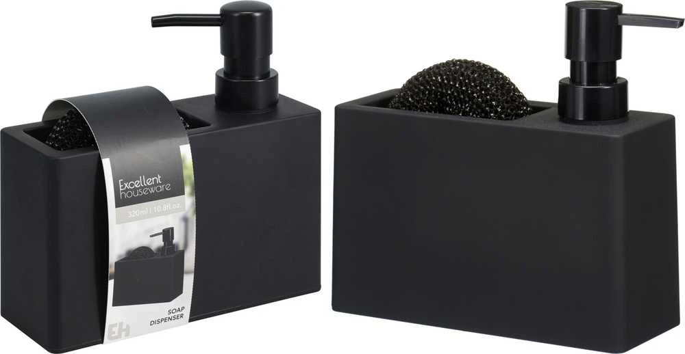 Mondex Sponge Dozatorius su kempinėlės laikikliu GRAIN, pagamintas iš dolomito, 320 ml