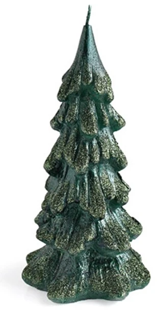 Mondex EGLĖS žvakė, figūrėlė, didelė, 11,5x21 cm, žalias parafinas