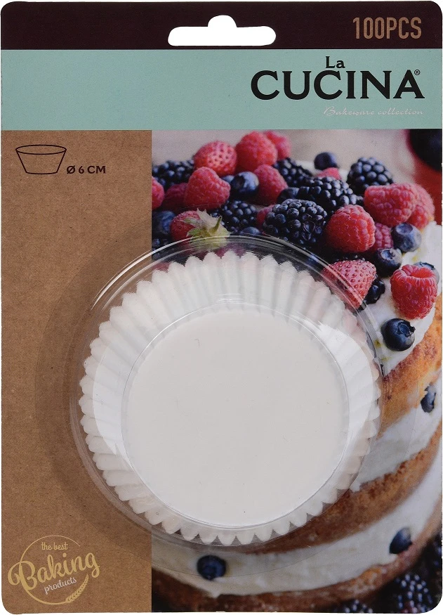 La Cucina Mondex FOREMKI PAPIEROWE DO PIECZENIA BABECZEKMUFFINEK 100SZTUK