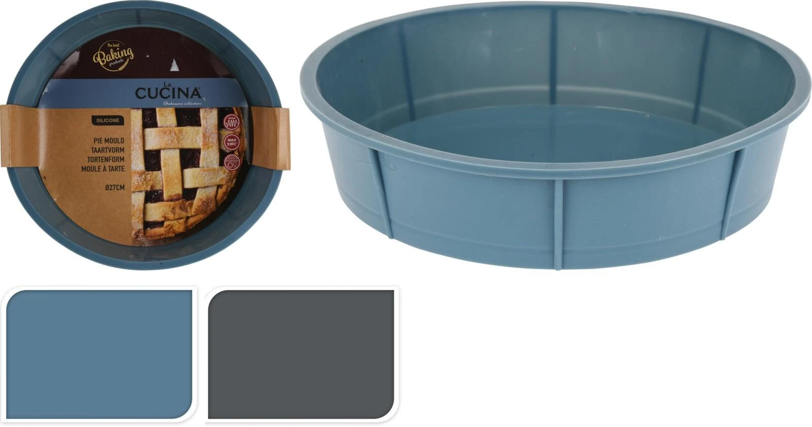 Mondex Silikoninė apvali kepimo forma, 27 cm