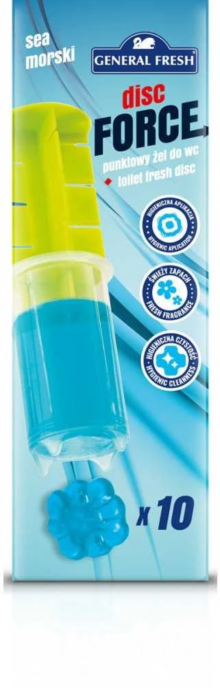 Tualeto gelio aplikatorius General Fresh Disc Force, 60 ml, jūrinio kvapo