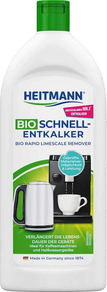 Mondex Kavos aparatų ir virdulių kalkių šalinimo priemonė HEITMANN Bio-Rapid, 250 ml