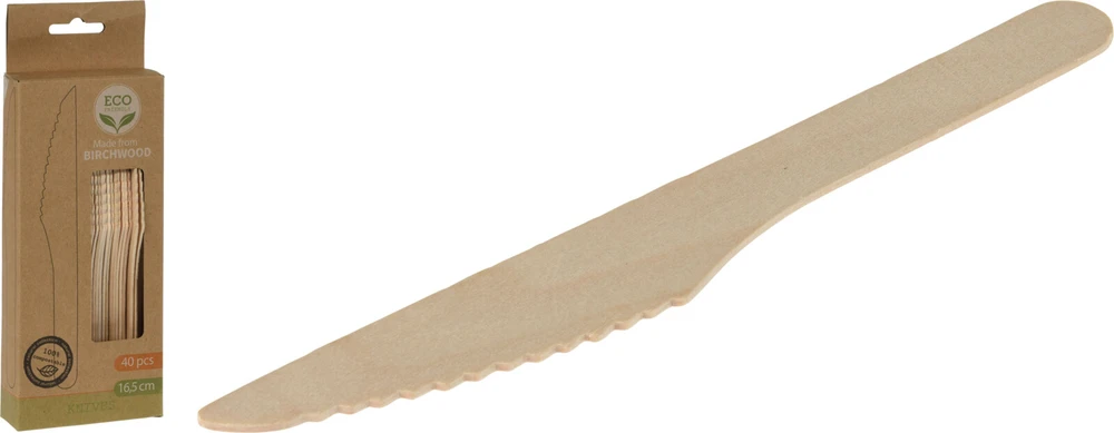 Nava Mondex KOMPLET 40 NOŻY DREWNIANYCH