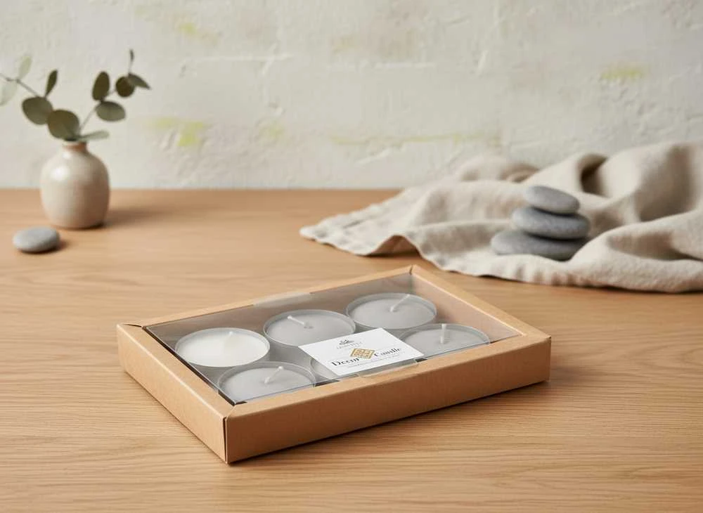 Aroma Di Rogito Mondex KOMPLET ŚWIEC TEALIGHT MAX 6 SZT PILKA