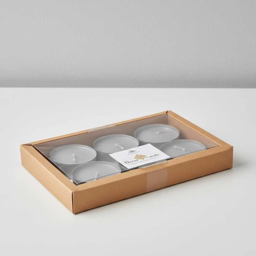 Aroma Di Rogito Mondex KOMPLET ŚWIEC TEALIGHT MAX 6 SZT PILKA