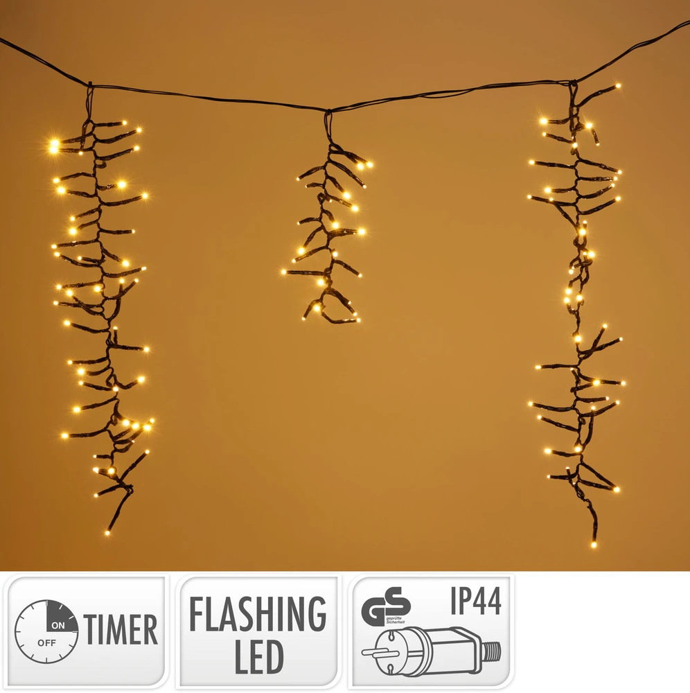 Mondex Light string ICICLE CLUSTER. AGL001000. 3.5 m