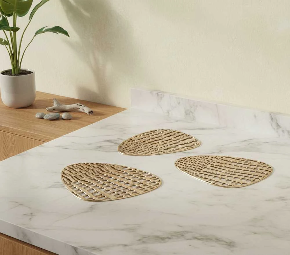 Mondex Affek Design LEILA 4 puodelių padėkliukų rinkinys 10cmx13cm