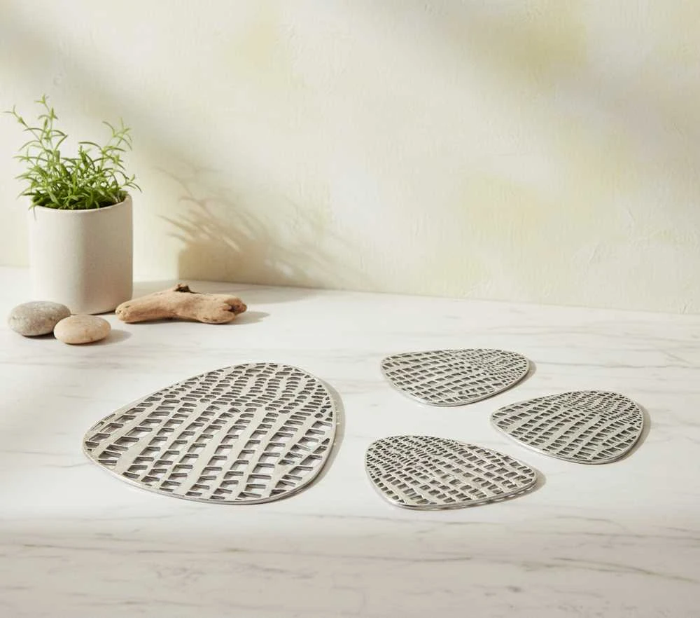 Mondex Affek Design LEILA 4 puodelių padėkliukų rinkinys 10cmx13cm