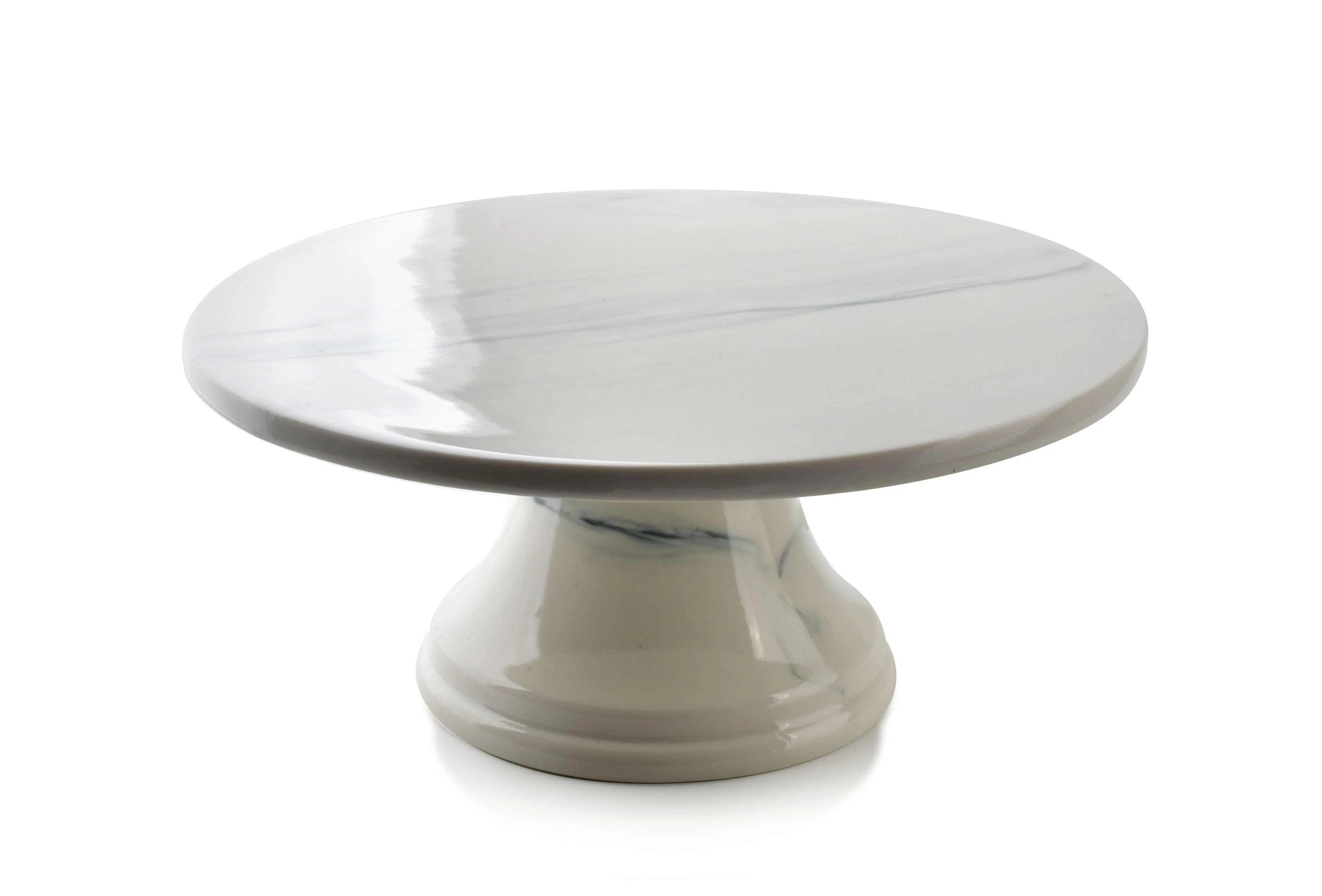 Affek Design Tortinė ant kojelės iš porceliano 25xh11cm, "Louise" , pilka