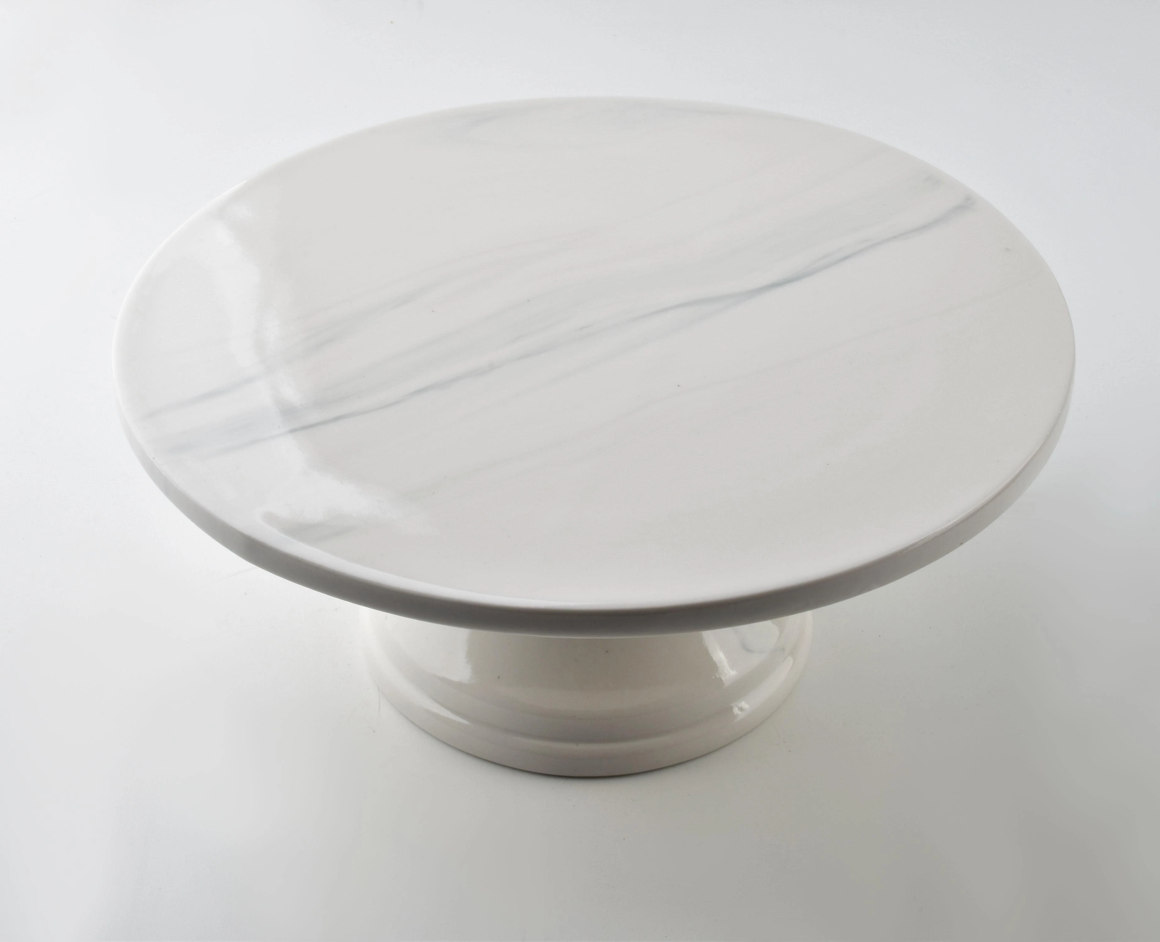 Affek Design Tortinė ant kojelės iš porceliano 25xh11cm, "Louise" , pilka