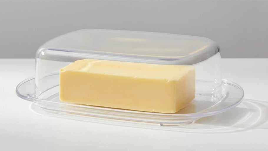 Mondex Skerdimas Sviestinė Container 17.5 x 11.5 x 4.5 cm Skaidri