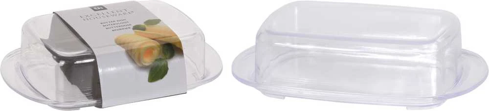 Mondex Skerdimas Sviestinė Container 17.5 x 11.5 x 4.5 cm Skaidri