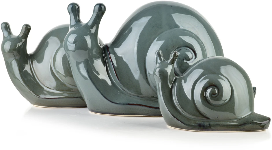 Mondex Keraminė sraigės figūrėlė 19x11x11cm