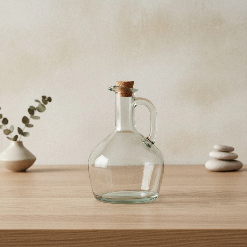 Mondex MODERNI VIRTUVĖ Stiklinis termosas su kamščiu 400 ml 10 x 8 x 15,5 cm