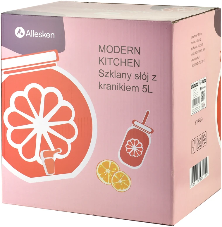 Mondex 4 stiklainių su čiaupu pakuotėje po 5 l