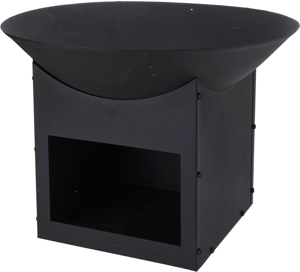Mondex Ambiance Sodo ugniakuras metalinis 56 cm su medžio saugykla