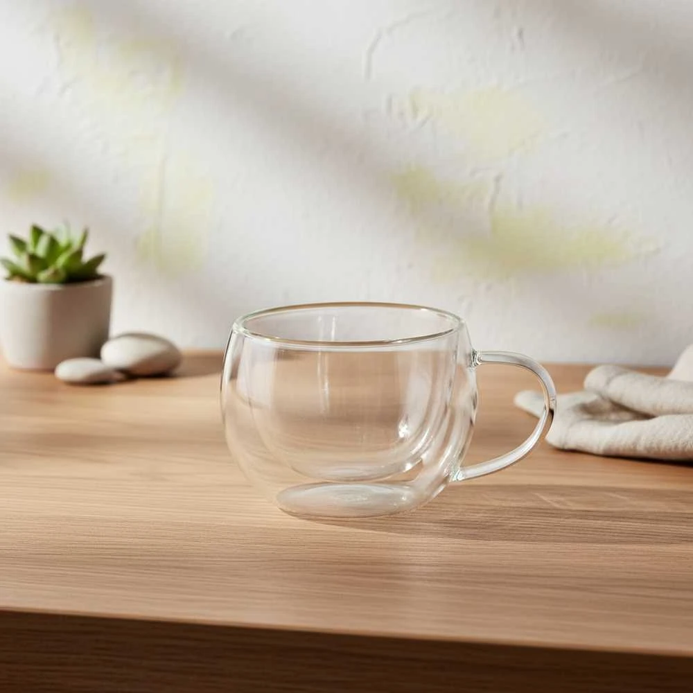 Mondex PETER borosilikatinio stiklo puodelis 280 ml 9x6,5x7,4 cm