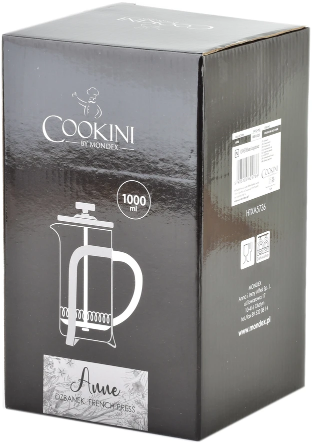 Mondex Since 1986 ANNE Dzbanek zaparzacz 1000ml COOKINI 10,5x17x21,5 cm