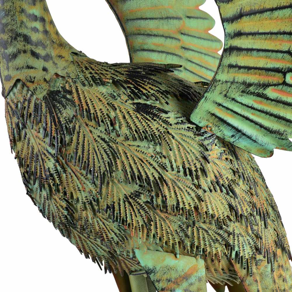 Mondex Since 1986 CEDRIC Metalinė figūrėlė HERON 45.5x38x95cm išskleidę sparnus