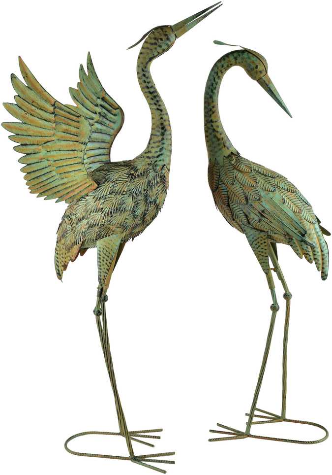 Mondex Since 1986 CEDRIC Metalinė figūrėlė HERON 45.5x38x95cm išskleidę sparnus