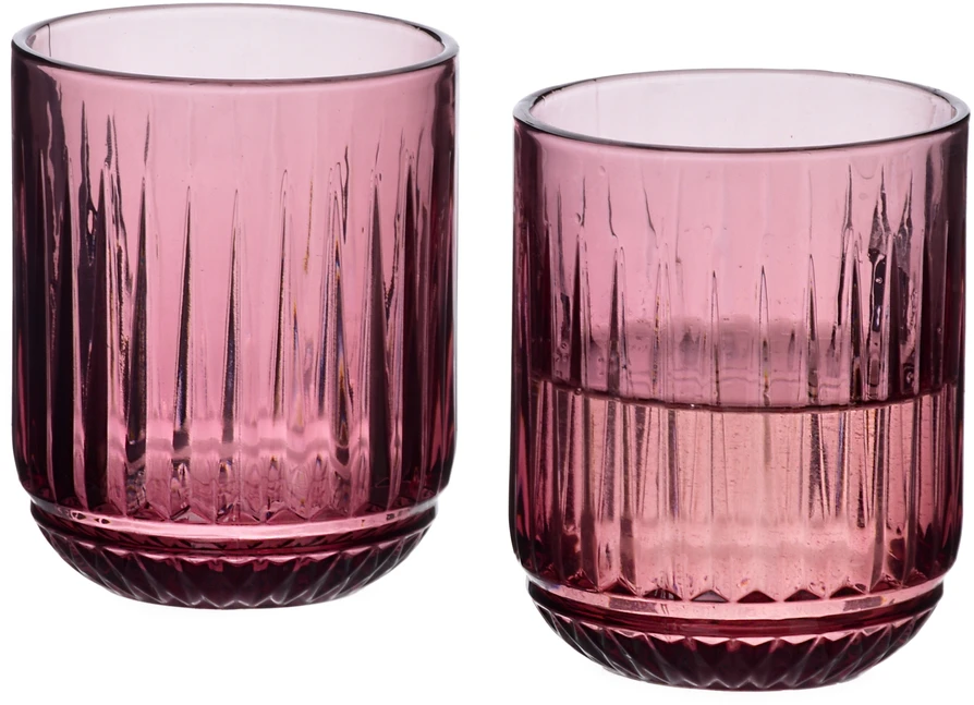„Mondex Since 1986 ELISE PURPLE“ 4 stiklinių rinkinys, 260 ml, 7,5 x 7,5 x 9,4 cm