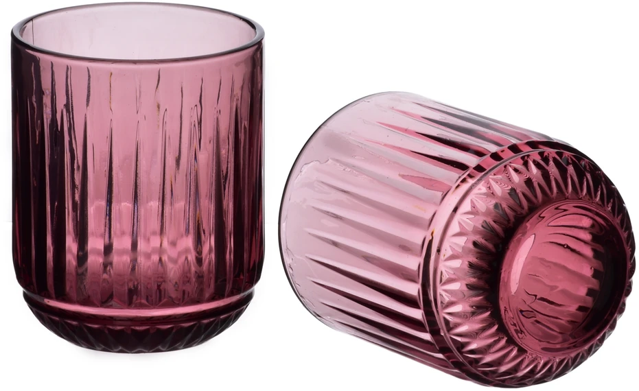 „Mondex Since 1986 ELISE PURPLE“ 4 stiklinių rinkinys, 260 ml, 7,5 x 7,5 x 9,4 cm