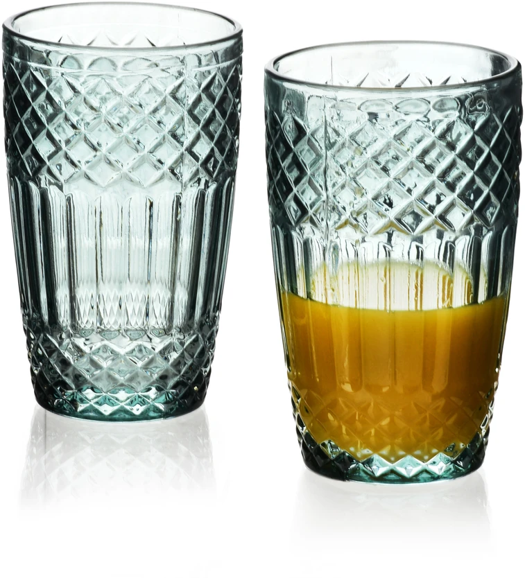 Mondex Since 1986 ELLA Žalias Komplet 4 szklanek 370ml370ml 8x6x12 cm