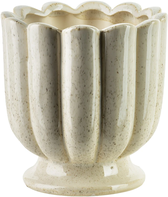 Mondex Since 1986 EVAM BEIGE taurė-vaza 15,5x15,15x15,5 cm