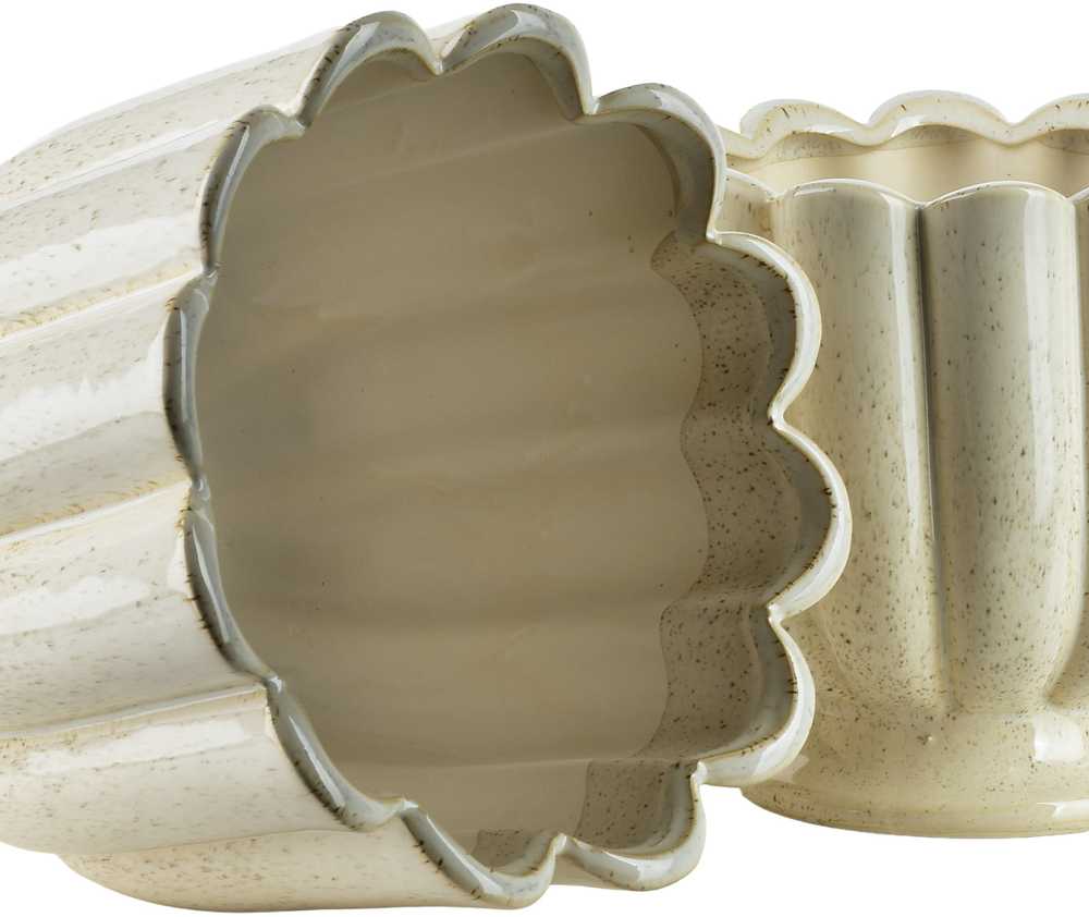 Mondex Since 1986 EVAM BEIGE taurė-vaza 15,5x15,15x15,5 cm