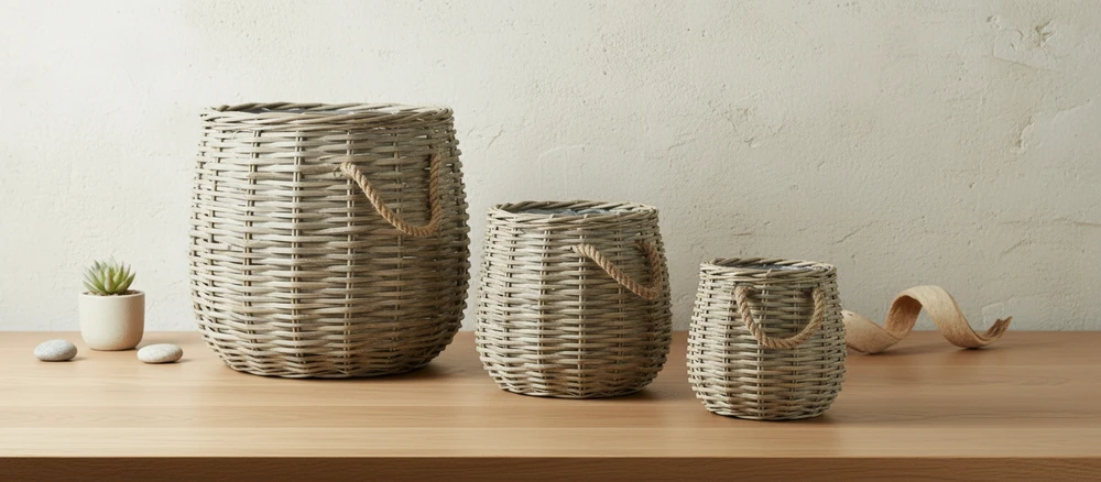 Mondex Since 1986 Lumarko GUSTAV 3 vnt. pintų užvalkalų rinkinys 50x50x48/38x38x38/26x26x30cm