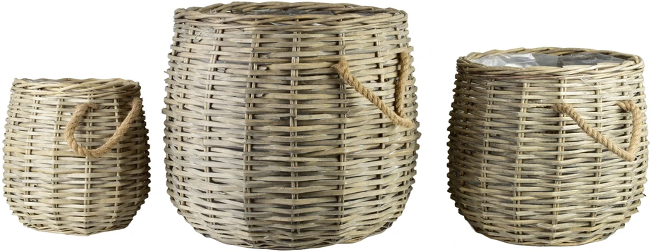 Mondex Since 1986 Lumarko GUSTAV 3 vnt. pintų užvalkalų rinkinys 50x50x48/38x38x38/26x26x30cm