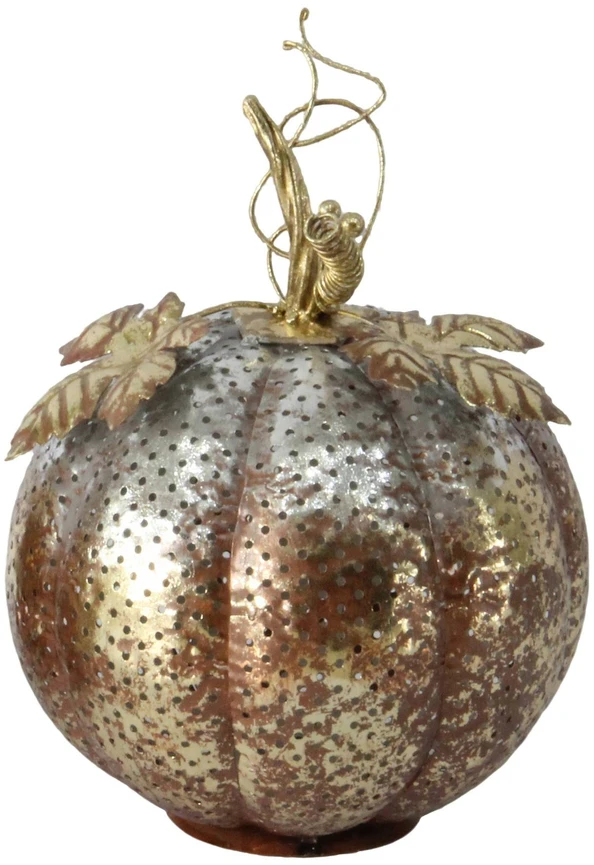 Mondex Since 1986 HAZEL Figura dynia metalo sp. 23x23x30cm LED 2x3AAA