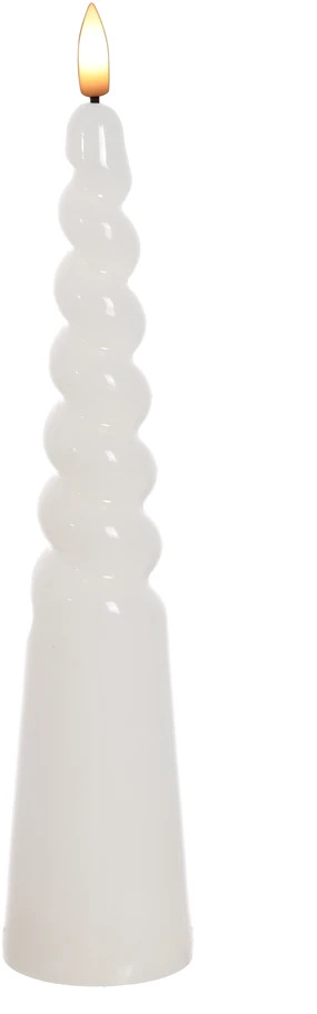 „Mondex Since 1986 IDALIA“ LED žvakė 5 x 25 cm kūgio formos