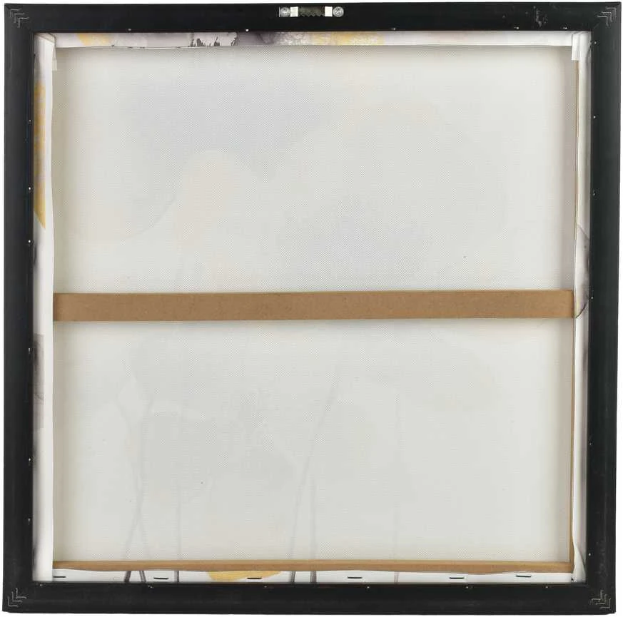 Mondex Since 1986 INGA 2 paveikslų rinkinys 40x40cm juodos ir auksinės gėlės