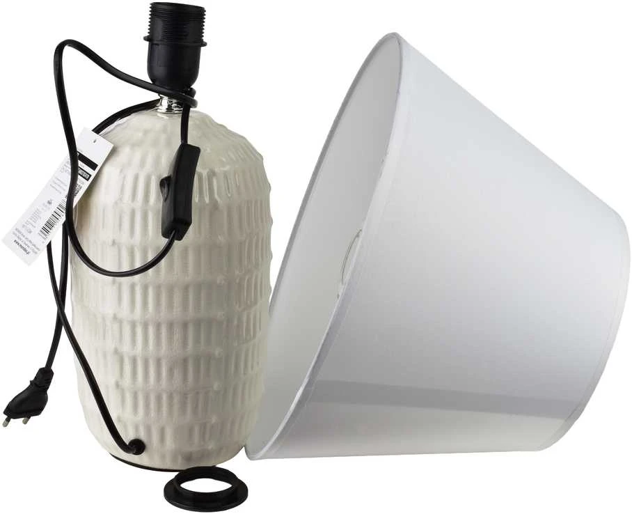 Mondex Since 1986 LETI Pilkas stalinė lempa 15x32x47cm